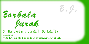borbala jurak business card